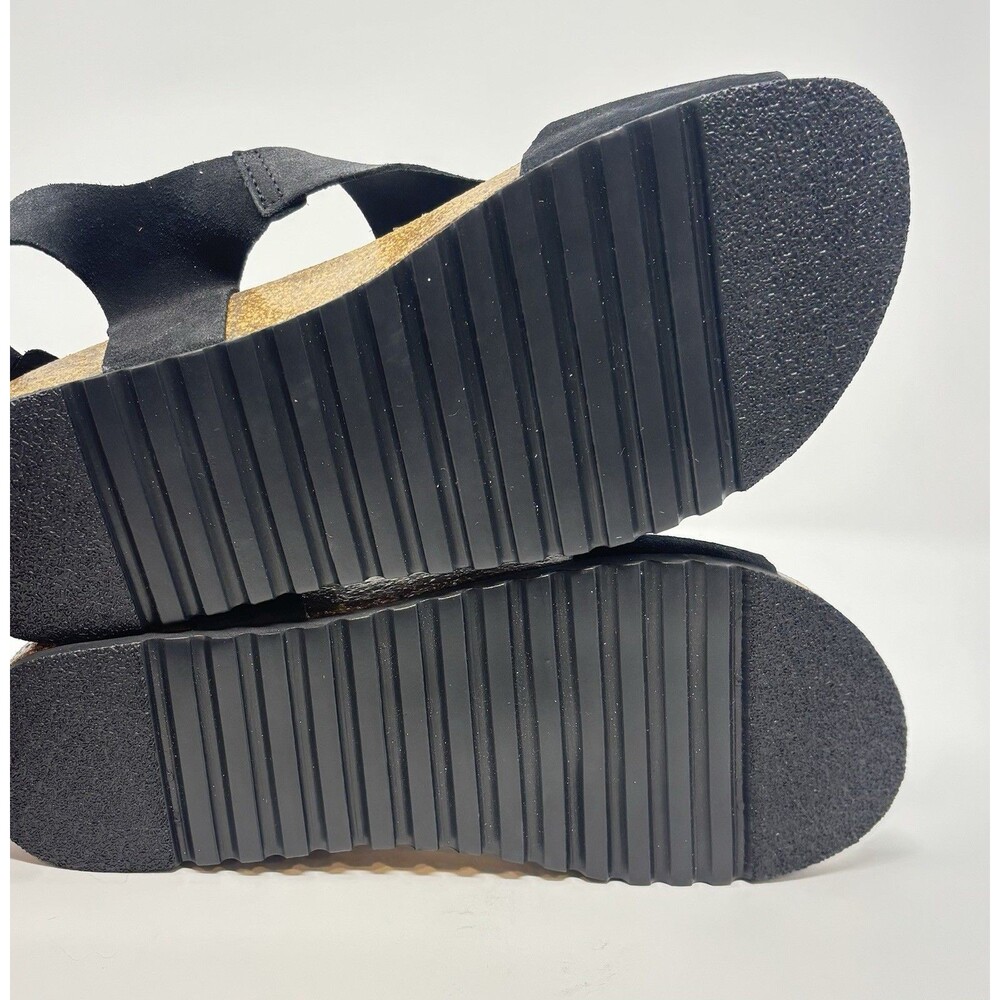 Taos MVP Suede Strap Sandals Black Women's Sz 9 New Without Box - Picture 6 of 7